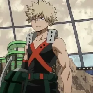 🌾 Katsuki Bakugo My Hero Academia Katsuki Bakugo, My Hero Academia, Anime, Manga, Anh hùng, Vụ nổ, Quirk, Học sinh whatsapp sticker
