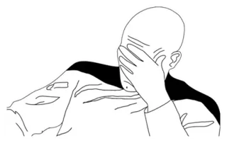 ® Facepalm, Decepção, Fracasso, Vergonha, Humilhação, Frustração, Mão no rosto, Arrependimento telegram sticker