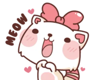 ☺️ 고양이, 만화, 귀여운, 스티커, 귀여워 telegram sticker