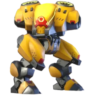 🤖 робот, машина, желтый, мех, андроид, футуристический telegram sticker