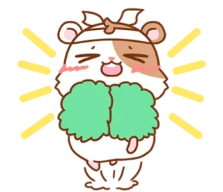 😄 Hamster, süß, Tier, Pflaster, glücklich, kawaii, Cartoon, Ausdruck telegram sticker