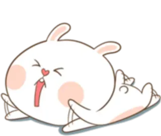 😭 rabbit, animal, sticker, cute, bunny, cartoon telegram sticker