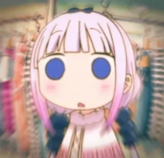 😱 Kanna Kamui Miss Kobayashi's Dragon Maid アニメ, 漫画, カンナカムイ, 小林さんちのメイドラゴン, かわいい telegram sticker