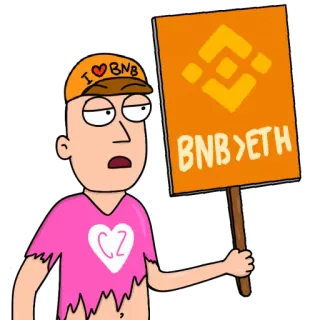 BNB Riot by @FunLabsNFT whatsapp stickers