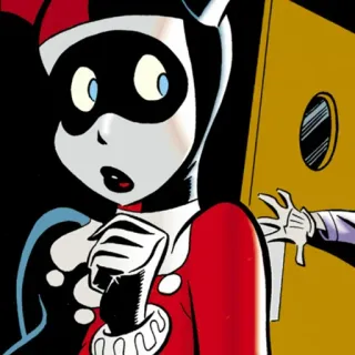 📎 Harley Quinn Harley Quinn, DC Comics, Comic, Bösewicht, Cartoon, Figur telegram sticker