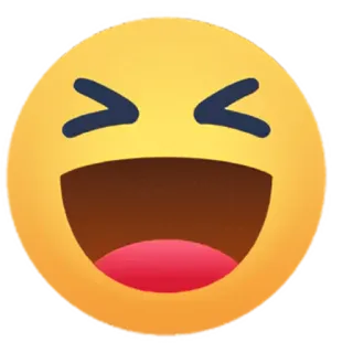 😆 emoji, laughing, happy, joy, funny, smiley face telegram sticker