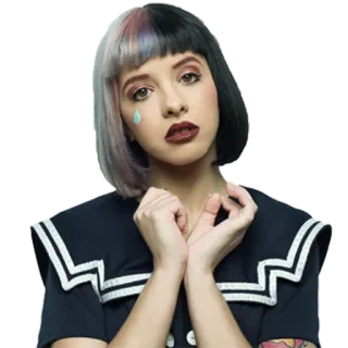 🎂 Melanie Martinez Мелани Мартинес, Cry Baby, певица, музыкант, портрет telegram sticker