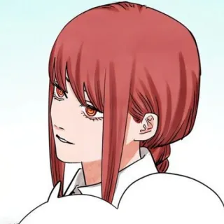 🍒 Makima Chainsaw Man Anime, Manga, Chainsaw Man, Makima, Rote Haare, Charakter, Frau telegram sticker