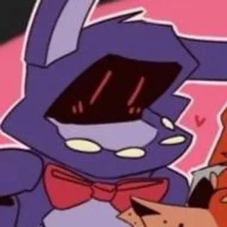 🌟 Bonnie Five Nights at Freddy's Animatronique, Lapin, Robot, Mignon, Jeu, Horreur, Five Nights at Freddy's whatsapp sticker