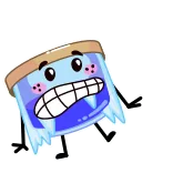 🥶 fofo, desenho animado, engraçado, personagem telegram sticker