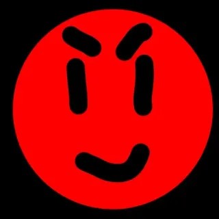 😡 angry, red, face, emoji, cartoon whatsapp sticker