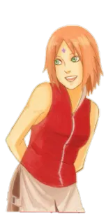 😃 Sakura Naruto anime, manga, ninja, sakura haruno, naruto whatsapp sticker