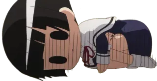 😓 anime, girl, chibi, shocked, cute, crying telegram sticker