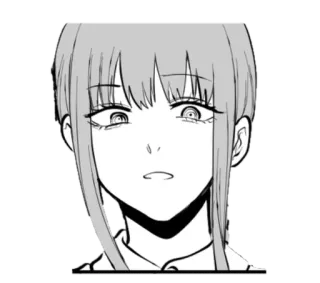 😒 Makima Chainsaw Man Makima, Chainsaw Man, anime, manga, character telegram sticker