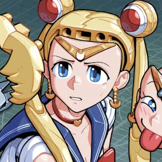 🌕 Sailor Moon Anime, Manga, Dessin animé, Sailor Moon, Personnage, Fille telegram sticker