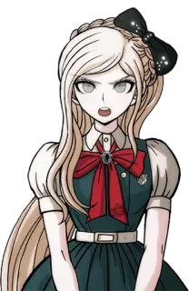 😠 Sonia Nevermind Danganronpa Anime, Dessin animé, Personnage, Sonia Nevermind, Danganronpa telegram sticker