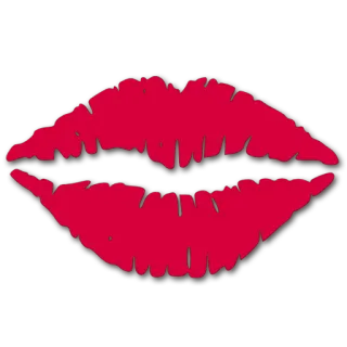 😘 губы, поцелуй, красный, рот, помада, любовь, страсть telegram sticker