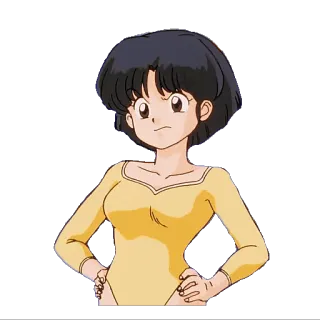 😤 Akane Tendo Ranma ½ Anime, Manga, Lucha, Chica whatsapp sticker