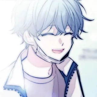 🤖 Anime, Manga, Jongen, Glimlach, Schattig, Masker, Vrolijk, Personage telegram sticker