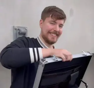 🌟 MrBeast mrbeast, youtube, internet personality, smiling, influencer telegram sticker