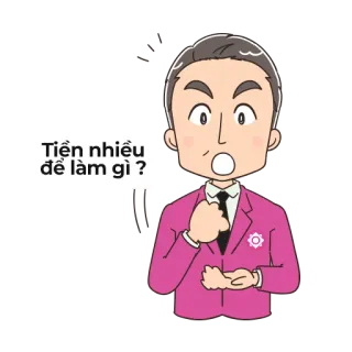 😌 Tiền nhiều để làm gì? uomo, completo, domanda, soldi, uomo d'affari, cartone animato telegram sticker