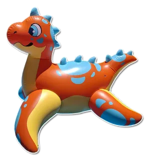 🦕 gonfiabile, giocattolo, dinosauro, piscina, arancione, blu, estate, galleggiante telegram sticker