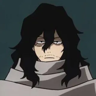 😑 Shota Aizawa My Hero Academia Shota Aizawa, Eraserhead, My Hero Academia, anime, teacher telegram sticker