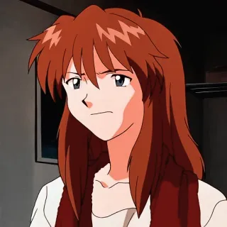 😕 Misato Katsuragi Neon Genesis Evangelion anime, misato, evangelion, character, portrait telegram sticker