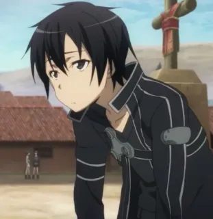 🥱 Kirito Sword Art Online Anime, Kirito, Sword Art Online, Personaggio, Manga, Animazione Giapponese telegram sticker