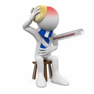 🤧 sick, illness, thermometer, cold, flu telegram sticker