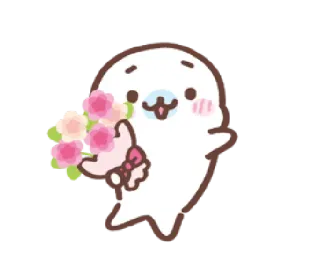 Mamegoma! Pitter-Patter Hearts | @cutestickers4you telegram stickers