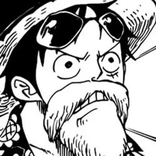 ➖ Monkey D. Luffy One Piece luffy, one piece, anime, manga, pirate, personnage telegram sticker