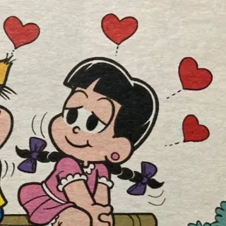 🥰 kartun, hati, cinta, gadis, karakter telegram sticker