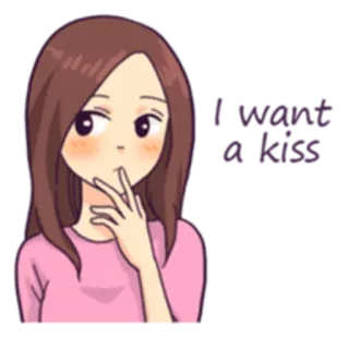 😚 I forgot to listen mulher, pensando, desenho animado, esquecida telegram sticker