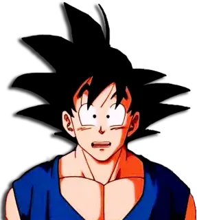 😎 Goku Dragon Ball 悟空, ドラゴンボール, アニメ, 漫画, ショック, びっくり telegram sticker