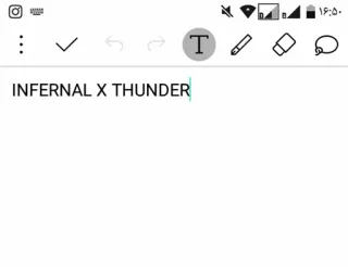 ❤️ INFERNAL X THUNDER Инфернальный, Гром, Текст, Слова telegram sticker