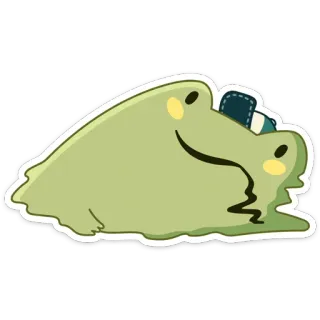 🥵 กบ, การ์ตูน, น่ารัก, สัตว์, คาวาอิ telegram sticker