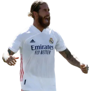 🙂 Sergio Ramos FLY BETTER soccer, football, athlete, sports, real madrid, player, sergio ramos telegram sticker