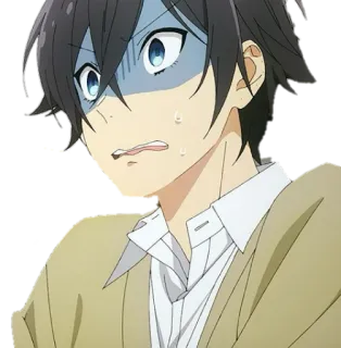 😱 anime, scioccato, paura, preoccupato, confuso telegram sticker