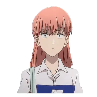 😤 Anime, Ragazza, Personaggio, Espressione, Cartone animato telegram sticker