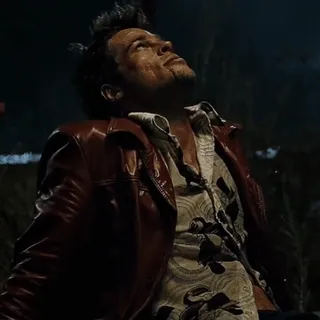 😆 Tyler Durden Fight Club Blut, Kampf, Film, Bluterguss, Gefecht, Gewalt, Narbe whatsapp sticker