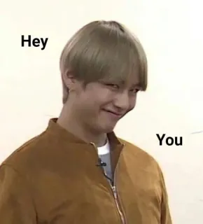 😊 Hey You Meme, Engraçado, Expressão, Saudação whatsapp sticker
