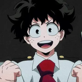 😁 Izuku Midoriya My Hero Academia anime, manga, hero, my hero academia, character, izuku midoriya telegram sticker