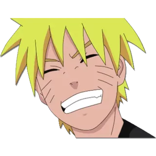 😁 Naruto ナルト, アニメ, 漫画, キャラクター, 笑顔 telegram sticker