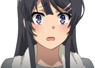 😨 Anime, Cartone animato, Pianto, Triste, Ragazza telegram sticker