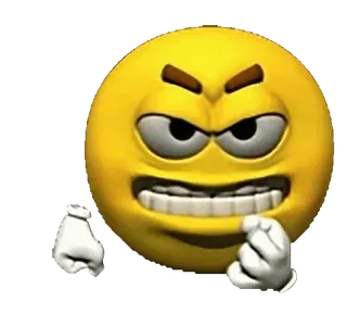 😠 Эмодзи, Злой, Раздраженный, Мем, Смешной, Мультфильм telegram sticker