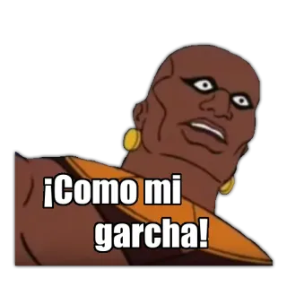 😏 ¡Como mi garcha! การ์ตูน, สีหน้า, ตกใจ, ตลก whatsapp sticker