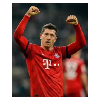 💪 Robert Lewandowski fútbol, futbol, atleta, deporte, jugador, Bayern Munich, Lewandowski telegram sticker