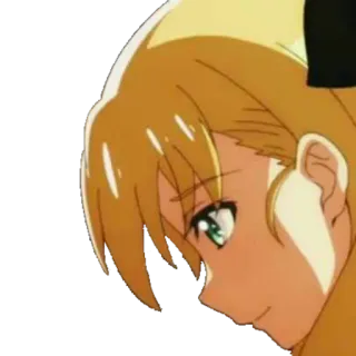 💭 Anime, Dibujos animados, Retrato, Personaje, Ilustración, Rubio telegram sticker