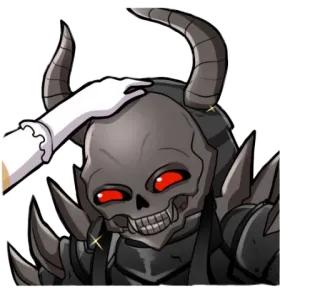 😊 caveira, diabo, gótico, fantasia, monstro whatsapp sticker